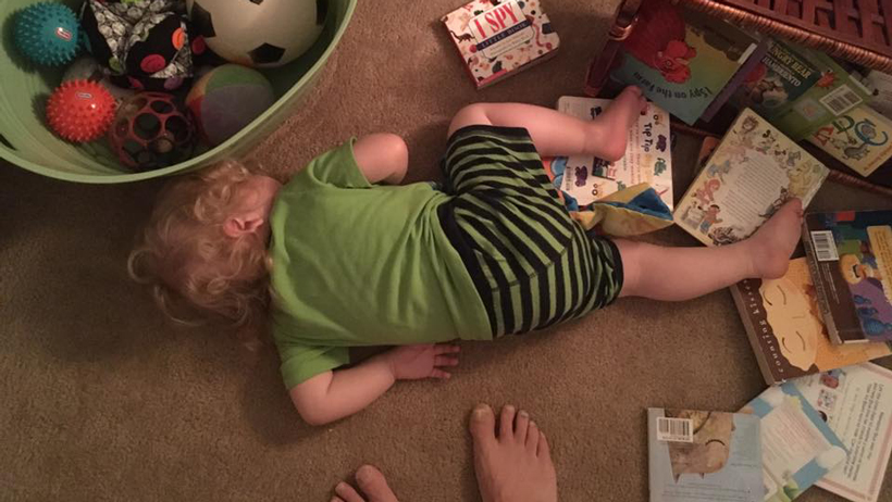 Toddler Tries a Bed 3D